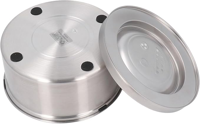 304 Stainless Steel Dog Water Bowl Dispenser 3L Large Capacity Spill Proof Slow Drinking Pet Water Bowl for Dogs Cats Anti Splash Non Slip Pet Feeding Supplies.