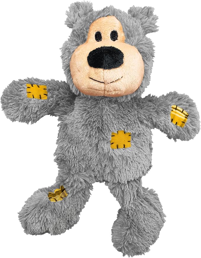 KONG - Wild Knots Bear - Internal Knotted Ropes and Minimal Stuffing for Less Mess (Assorted Colors) - For X-Small Dogs