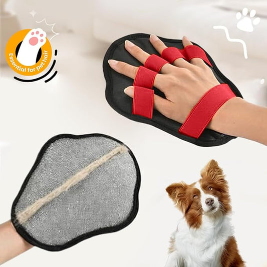 Pet Hair Remover Glove - Electrostatic Five-Finger Dog Cat Lint Mitt Tool | Dog Hair Remover Glove | for Laundry Couch Carpet Car Seat Clothing Bed Sofa