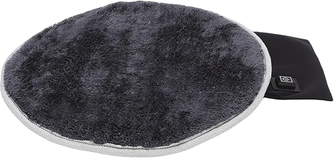 Pet Heating Pad Warm Flannel Electric Heating Mat for Cats Dogs Portable USB Power Supply for Home Travel (Grey)