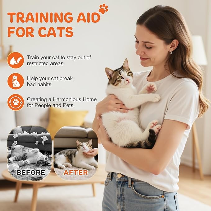 Cat Deterrent Spray,Cat Repellent for Indoor and Outdoor, Cat Scratch Deterrent for Furniture Protection, Anti Marking Deterrent for Sofas or Carpet, with Natural Ingredients (5.07 Fl Oz)