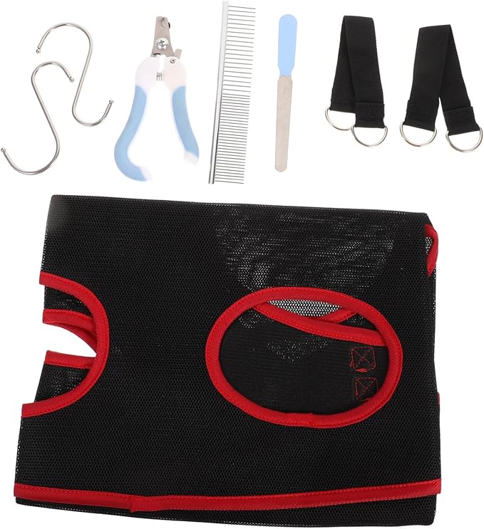 1set Pet Grooming Hammock for Cats Dogs Lightweight Nail Clipper Sling Accessories for Easy Grooming and Nail Trimming Pets
