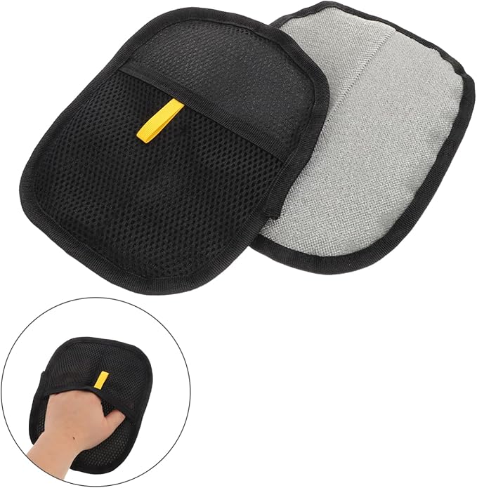 Toyvian Large Double-Sided PET Grooming Glove Cat Hair Remover Brush Mitt for Dogs and Cats Efficient Shedding Cleaning Tool for Bathing and Grooming