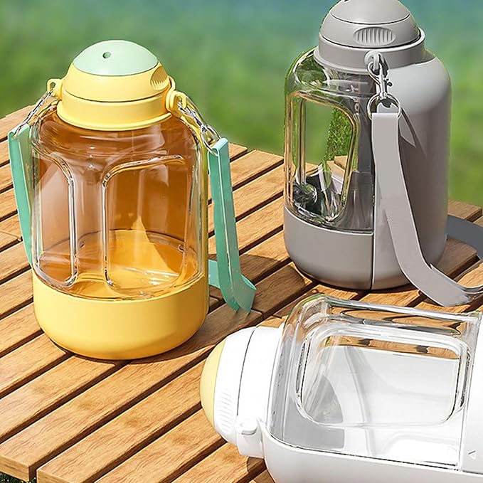 Portable Pet Water Food Feeding Bottles Large Capacity Dog Bottle Travel Food Container Drink Dog Supply Pet