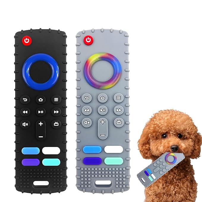 Puppy Toys for Teething, Remote Control Teether for Small Dogs,Puppy Teething Toy for Boredom & Stimulation,BPA-Free