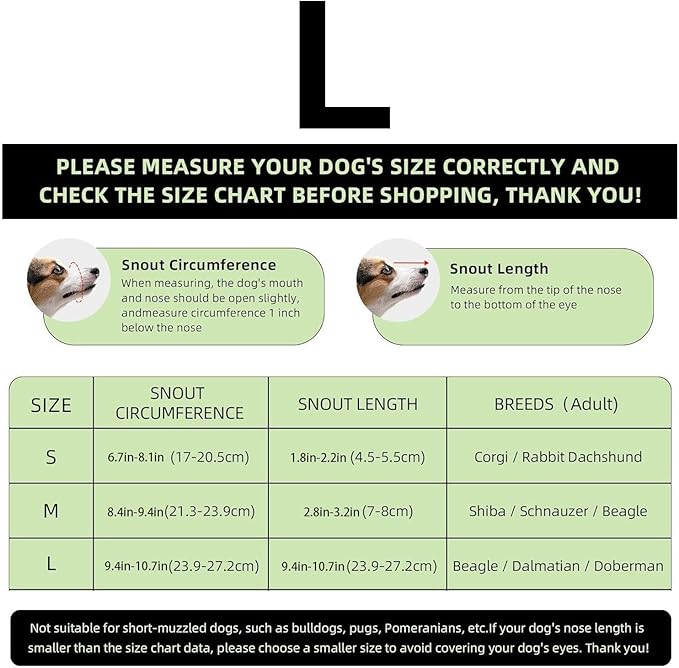 Dog Muzzle,Reflective Adjustable Pet Supplies - Anti-Bite Soft Muzzle for Dogs | for Small Medium Large Puppy Stop Scavenging Grooming Barking Vet Visit