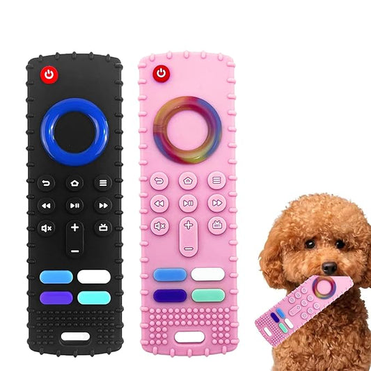 Puppy Toys for Teething, Remote Control Teether for Small Dogs,Puppy Teething Toy for Boredom & Stimulation,BPA-Free