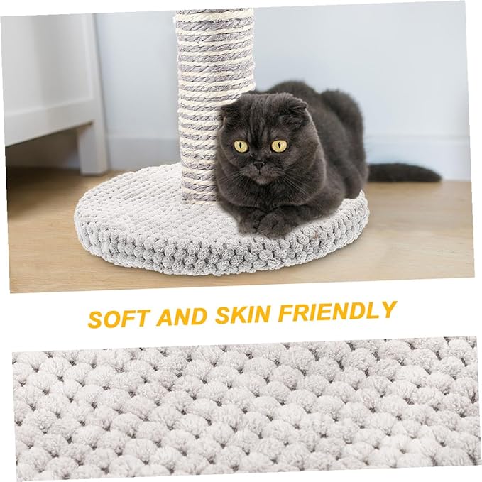2pcs Small Animal Pattern Sisal Rope Cat Scratching Posts Vertical Wear-Resistant Climbing Poles for Indoor Cats Kittens