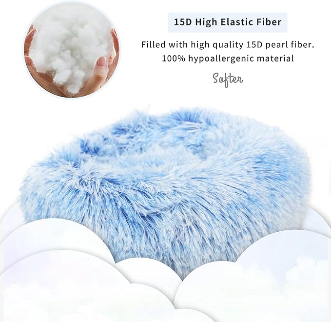 Hamster Bed Cute Blue and White Warm Cushion for Small Animal - Comfortable Sleep Mat Pad for Guinea Pigs/Hedgehog/Squirrel/Mice/Rats/Chinchilla Nest House 11.8 inch