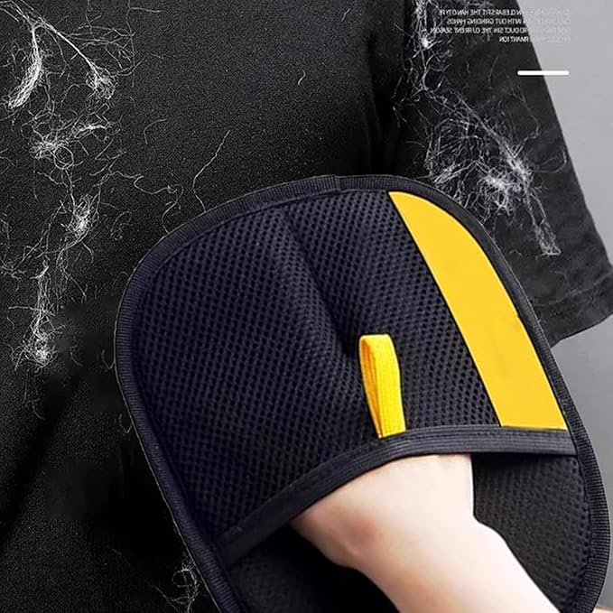 Reusable Pet Hair Remover Electrostatic Gloves, Pet Hair Remover Glove, Double Sided Electro Static Gloves for Pet Hair, Quick Easily Clean Pet Hair from Furniture and Clothes (3PCS)