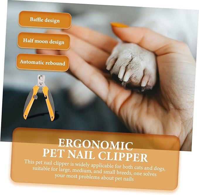 BESPORTBLE Household Cat Nail Clipper Ergonomic Pet Clipper for Dogs and Cats Portable Nail Trimmer for All Breeds and Design for Easy Grooming