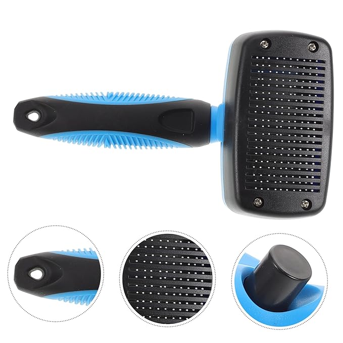 KESYOO Cat Grooming Brush Self- Pet Hair Removal Tool for Dogs and Cats Ergonomic Design for Daily Use for Shedding and De-shedding