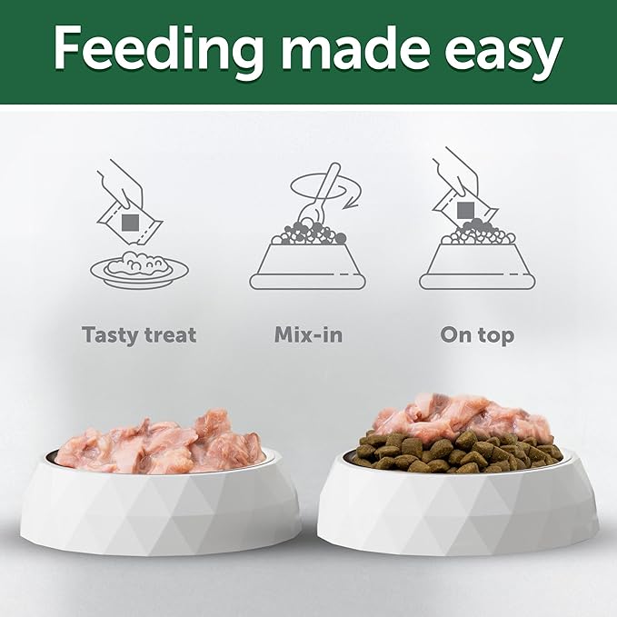 Nature's Protection Wet Dog Food Pouches for Small & Large Breed - High Protein, 24-Pack Soft Dog Food Toppers for Adult Dogs with Light Fur (Superior Care - Tuna & Salmon, 2.46-oz)