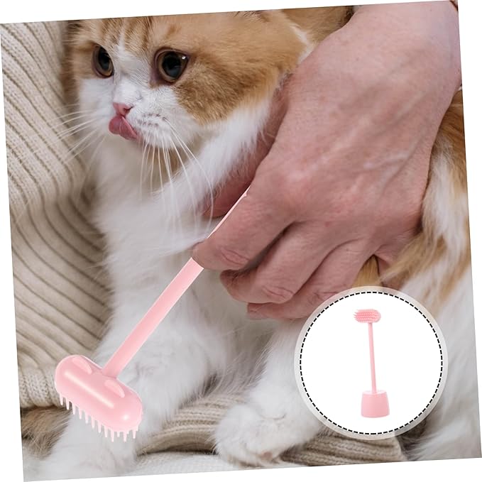 Scratch Brush for Cats Soft Grooming Brush for Massage and Shedding Cat Supplies for Relief and Comfortable Grooming
