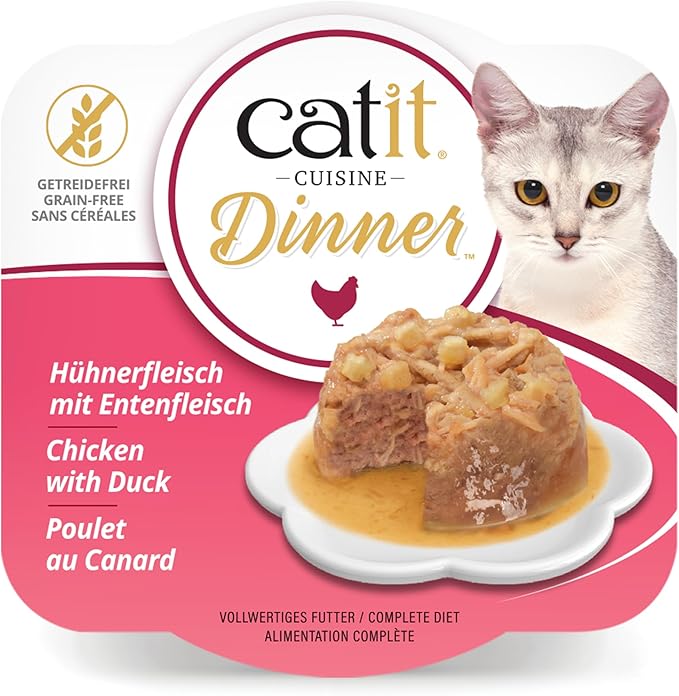 Catit Chicken Dinner with Duck & Potato – Hydrating and Healthy Wet Cat Food for Cats of All Ages