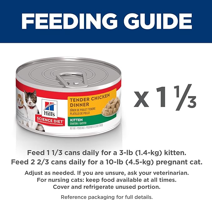 Hill's Science Diet Kitten, Kitten Premium Nutrition, Wet Cat Food, Chicken Stew, 5.5 oz Can, Case of 24