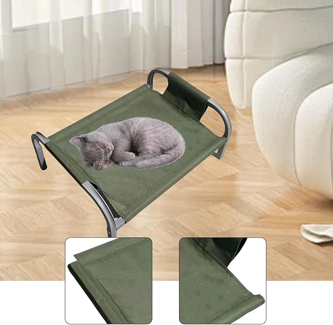 Bed Cover Pet Supplies High Resistant for Home Removable Portable Replace Part Easy to Install, Green L