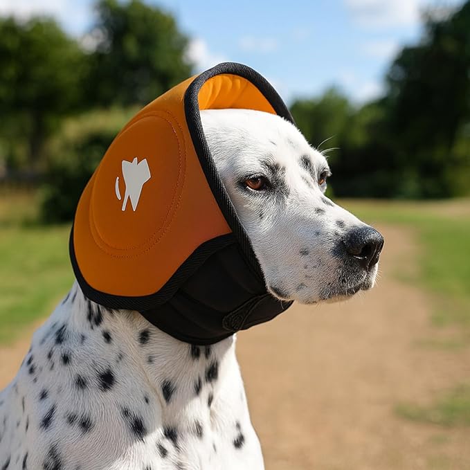 Peiiwdc Dog Ear Covers Earmuffs Hearing Protections for Pet Ear Wrap for Grooming Bathing Blowing Drying Supplies Adjustable Noise Reducing Earmuffs for Dogs