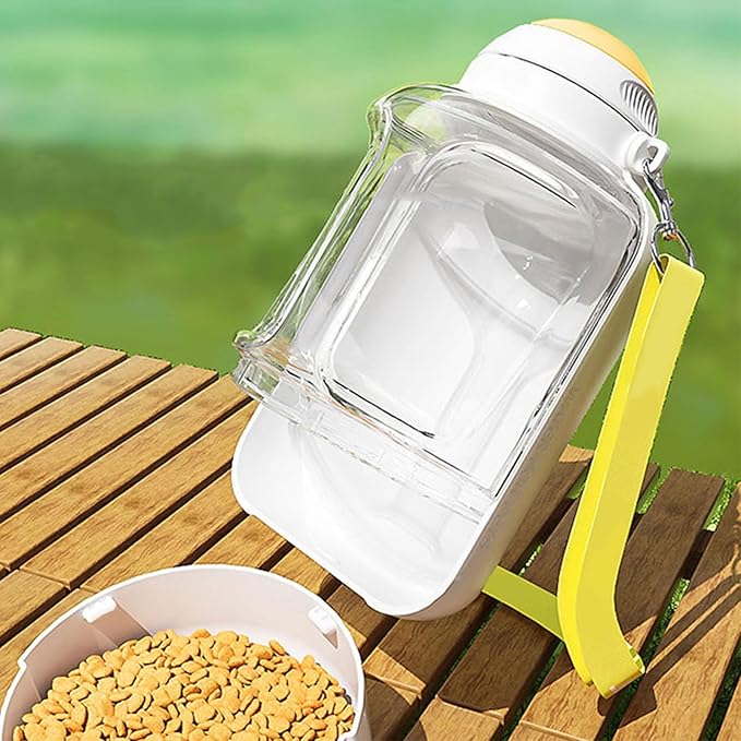 Portable Pet Water Food Feeding Bottles Large Capacity Dog Bottle Travel Food Container Drink Dog Supply Pet