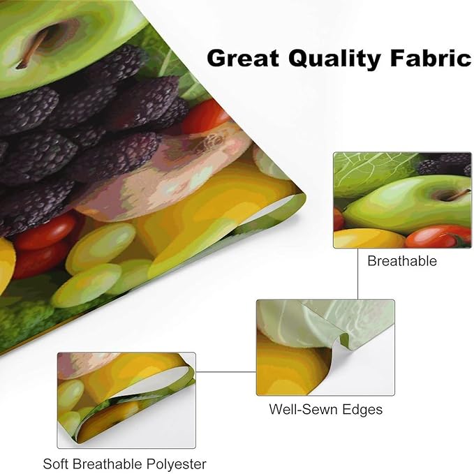 Dog Bandana Spring Pet Scarf Adjustable Triangle Fresh Fruits and Vegetables Printing Dog Bib Washable Polyester Puppy Bandana for Small Medium Large Dogs Cat Birthday Party Supplies