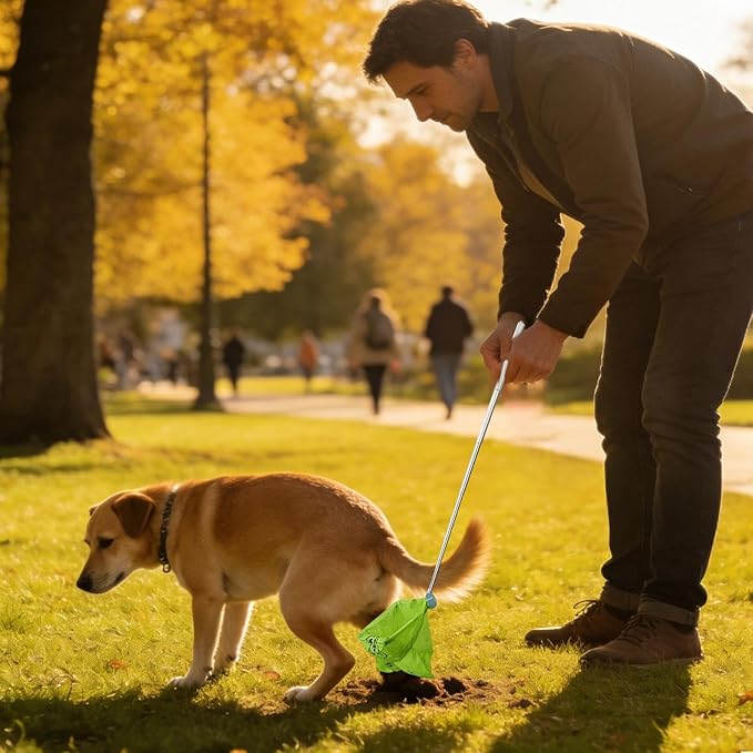 Genérico Dog Poop Scooper for Large Dogs - Sturdy Ergonomic Adjustable | Pet Supplies: Poop Scoop, for Garden Patio Lawn Walk