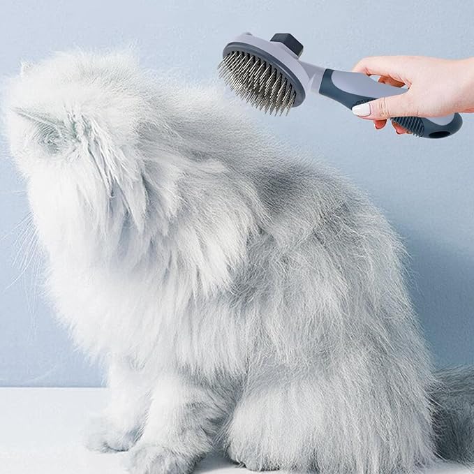 Cat Hair Brush | Stainless Steel Portable Shedding Comb,Cat Dematting Comb,for Dogs Indoor Outdoor Home Bath Shower Apartment Washing Cleaning