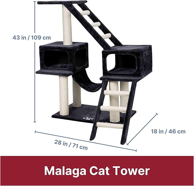 TRIXIE Pet Products Malaga Cat Playground (Dark Gray)