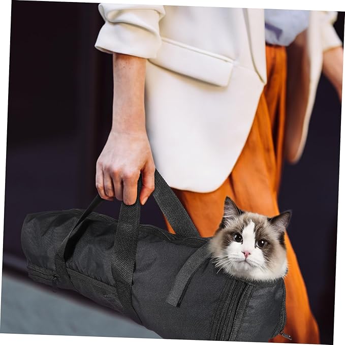BESPORTBLE Cat Bathing Bag Mesh Nail Clippers Holder Pet Grooming Bag Oxford Fabric Easy Access Versatile for Vet Visits