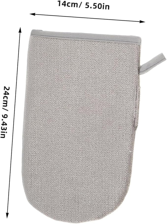 2pcs Dual-Sided Pet Hair Remover Gloves Reusable Grooming Mitt for Cats Dogs Electrostatic Static Removal for Furniture Curtains Comfortable Flexible Hair Removal Tool