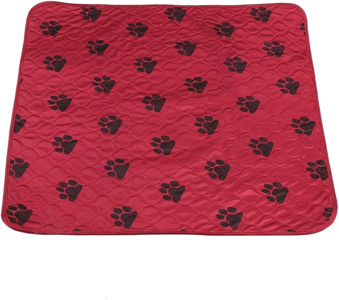 Reusable Dog Pee Pad, Absorbent Pet Urine Mat for Dogs and Cats, 4 - Layer Machine Washable Mat with Barrier for Hard Floors, Print Design in (80 * 90cm)