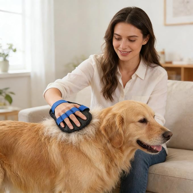 Electrostatic Pet Hair Remover Glove,Electrostatic Five-Finger Dog Cat Lint Mitt Tool - Dog Hair Remover Glove,for Laundry Couch Carpet Car Seat Clothing Bed Sofa