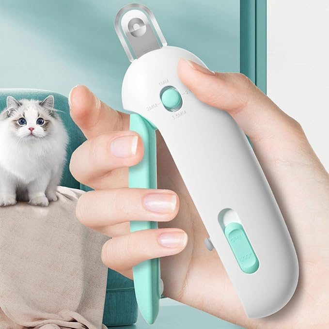 Cats Nail Cutter with LED Light Trimmer File for Large & Small Dogs Dog File Gentle Grooming Supplies Pet Trimmer