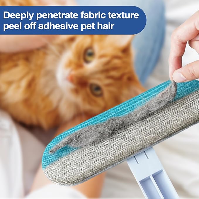 Pet Hair Removal Brush | Electrostatic Dog Grooming Supplies,Mesh Screen Cleaner Brush - for Dog Owners Office Car Clothes Bedding Sheets Carpets Sofas Apartment Mattress