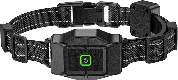 GPS Wireless Dog Fence, Electric Dog Fence Outdoor for Yard, Rechargeable, 25-999 Yards Adjustable, Real-Time Distance, Waterproof Collar, Requires use with Transmitter (Remote Control)