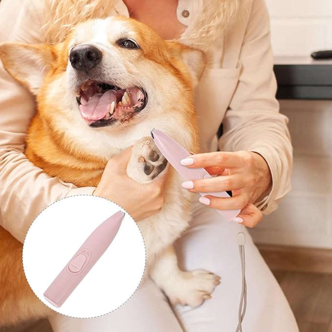 Dog Paw Trimmer Cat Claw Trimmer Low Noise Pet Hair Clippers for Small Dogs and Cats Grooming Supplies Peach Pink