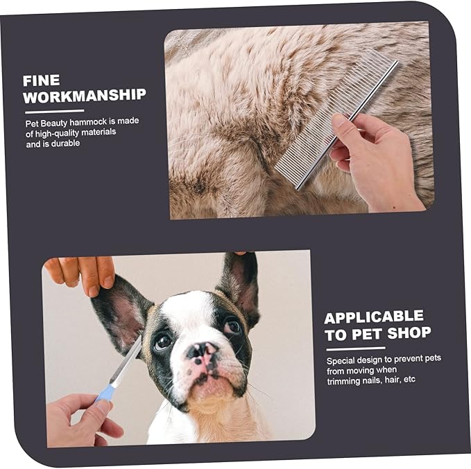 Kisangel Dog Grooming Hammock Adjustable Hanging Harness for PET Nail Trimming for Medium and Small Cats and Dogs PET Grooming Supplies