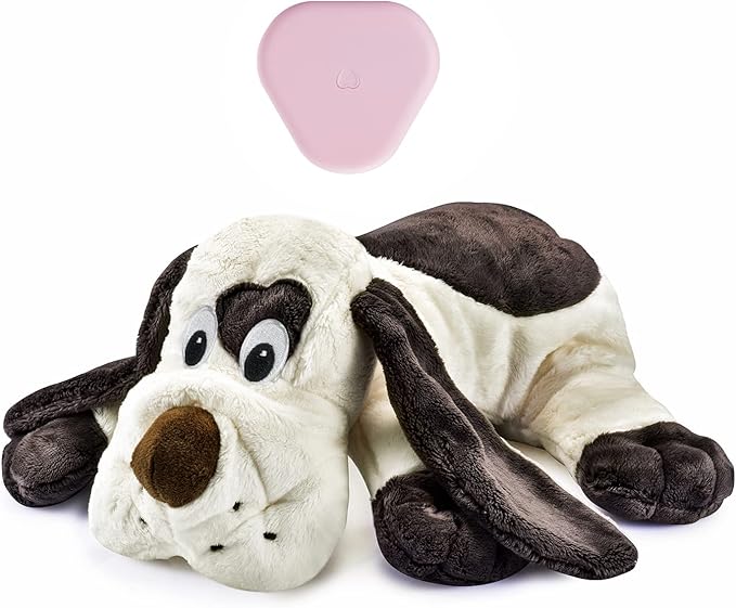 Puppy Toy with Heartbeat Dog Training Toy for Separation Anxiety Claming Behavioral Aid, Heartbeat Toy Plush Toys for Dogs Cats Pets Puppy Starter Kit