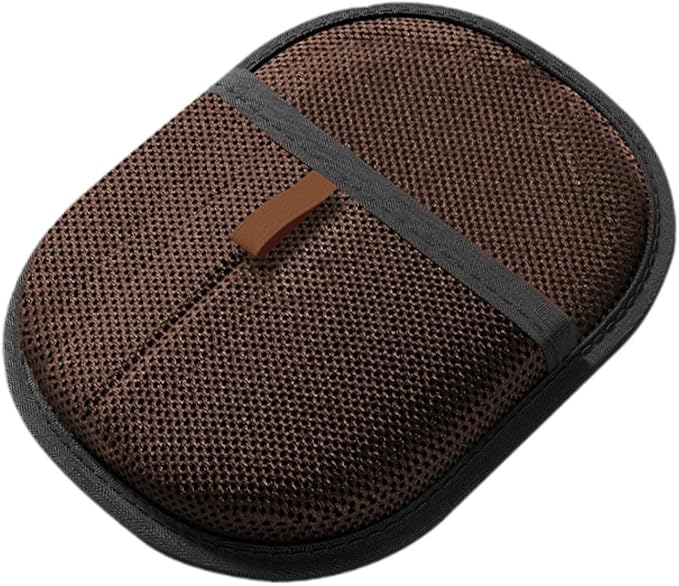 Pet Hair Removal Glove for Cats Dogs Grooming Glove Portable Electrostatic Pet Hair Remover Mitt for Sofa Long Short Hairs- Deep Brown