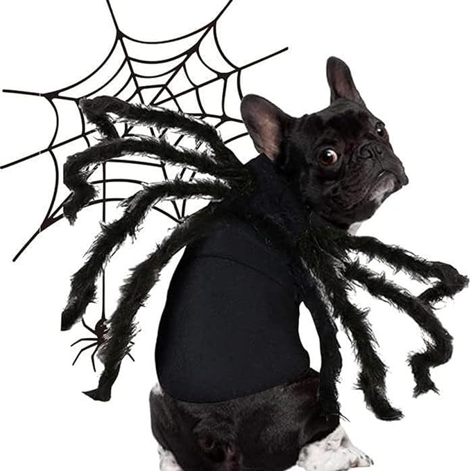 Pet Costume Dark Funny Spiders Animal Cosplay Dress Accessories Halloween Supplies Cosplay Furry Costume