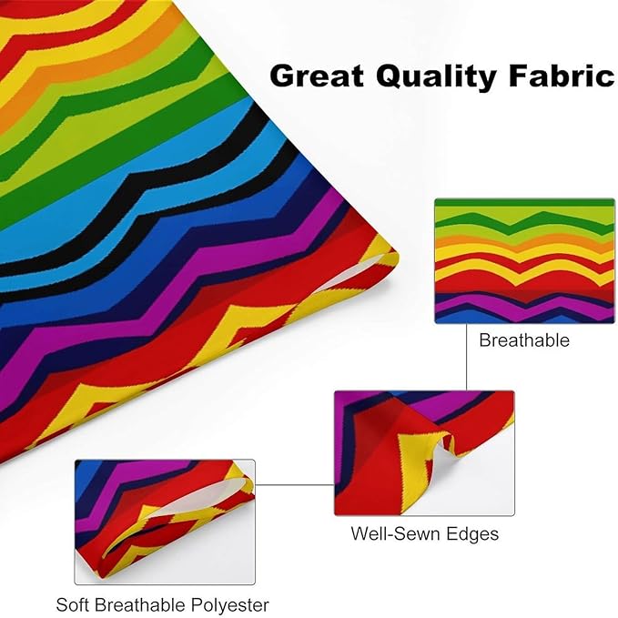 Dog Bandana Spring Pet Scarf Adjustable Triangle Gay Pride Rainbow Pattern1 Printing Dog Bib Washable Polyester Puppy Bandana for Small Medium Large Dogs Cat Birthday Party Supplies