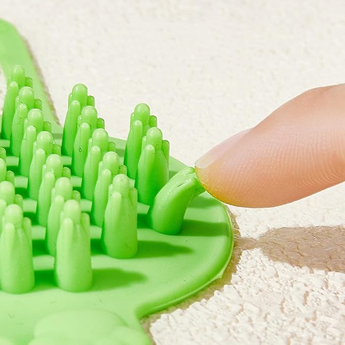 Cat Massager, Wall Corner Groomers Soft Grooming Brush, Soft Cat Corner Scratcher Self Grooming Massage Combs, Cat Self Groomer for Kitten Puppy (green)