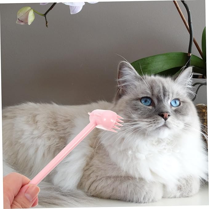 Kisangel Self-grooming Cat Brush Massage Tool for Cats Dogs Creative Hair Removal Scratch Aid Easy to Install