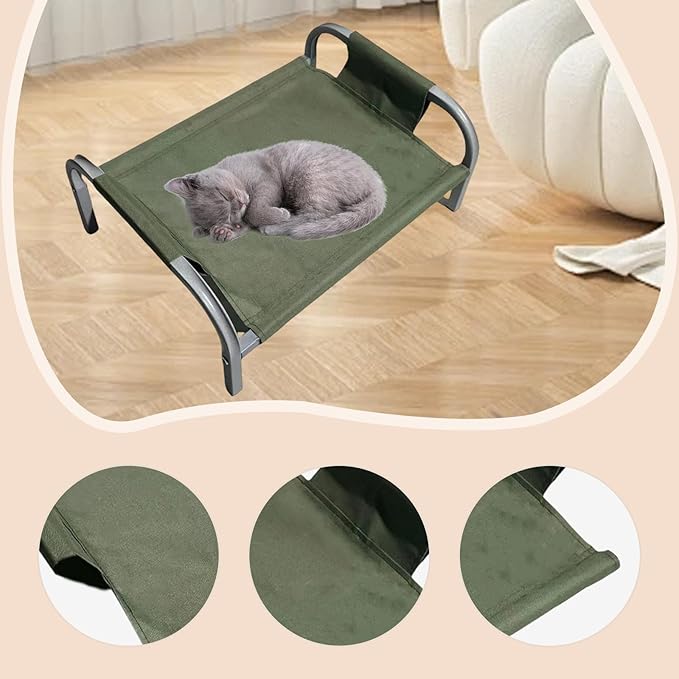 Bed Cover Pet Supplies High Resistant for Home Removable Portable Replace Part Easy to Install, Green M