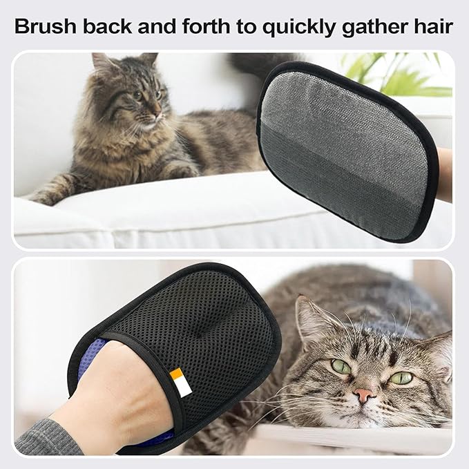 Lightweight Cat Hair Remover - Comfortable Dog Washing Gloves | Pet Size for Blue or Pink, Dog Grooming Gloves for Bedding Cleaning, Pet Remover, Glove