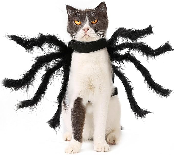 Pet Costume Dark Funny Spiders Animal Cosplay Dress Accessories Halloween Supplies Cosplay Furry Costume