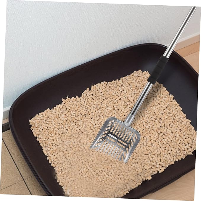 Happyyami Detachable Cat Litter Scoop Handle Cat Poop Scooper for Easy Cleaning Design for Pets Home Supply for Pet Owners