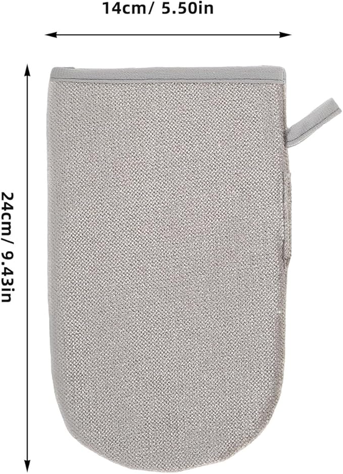 BESPORTBLE 2pcs Electrostatic Pet Hair Removal Glove Double-Sided Grooming Mitt for Dogs Cats Efficient Static Hair Remover for Furniture Clothes Carpets Car Seats Comfortable Wearable Design