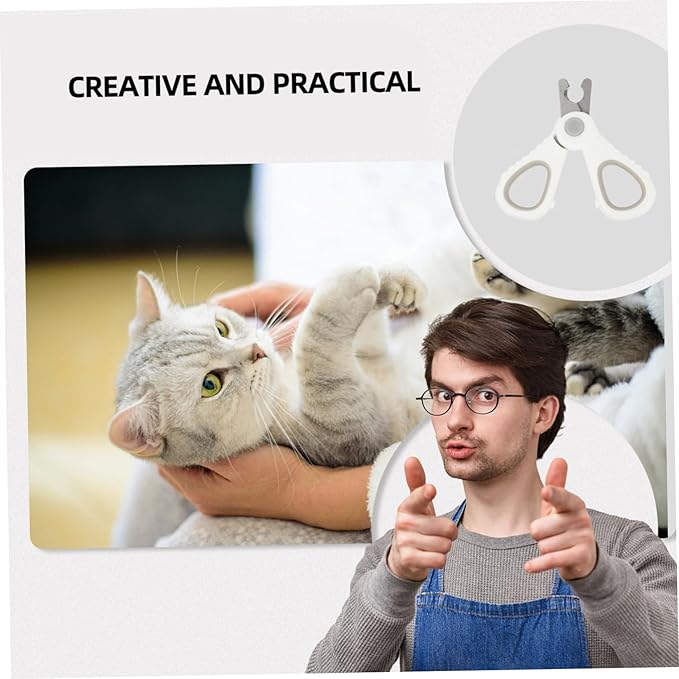 Toyvian 1Pc Cat Nail Clipper Ergonomic Design for Nail Trimming Pet Grooming Tool for Cats and Pets