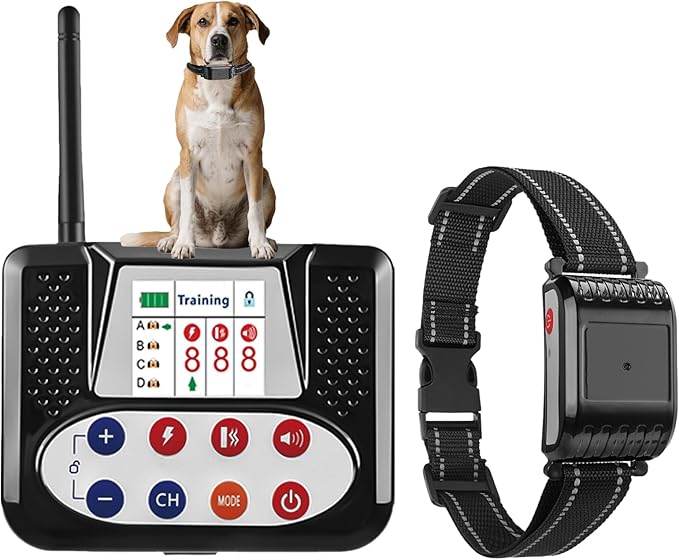 Wireless Dog Fence System, Invisible Fence for Dogs with Shock/Vibration Modes,Waterproof & Adjustable Perimeter Collar for Safety and Outdoor, Remote Training Collar