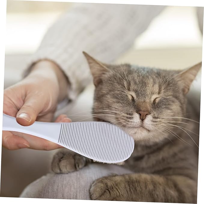 UPKOCH 2pcs Cat Grooming Comb Cat Massage Combs Imitation Tongue Texture for Hair Removal Relaxation Lightweight for Home Travel Use Blue Pink